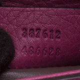 Gucci 387612 Purple Bamboo Daily Leather Chain Bag