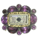 Georgian red gold memoriam brooch