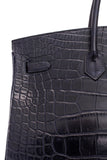 Indigo Blue Alligator Mat Birkin 40