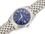 Pre Owned Mens Rolex Stainless Steel Datejust with a Blue Dial 1600