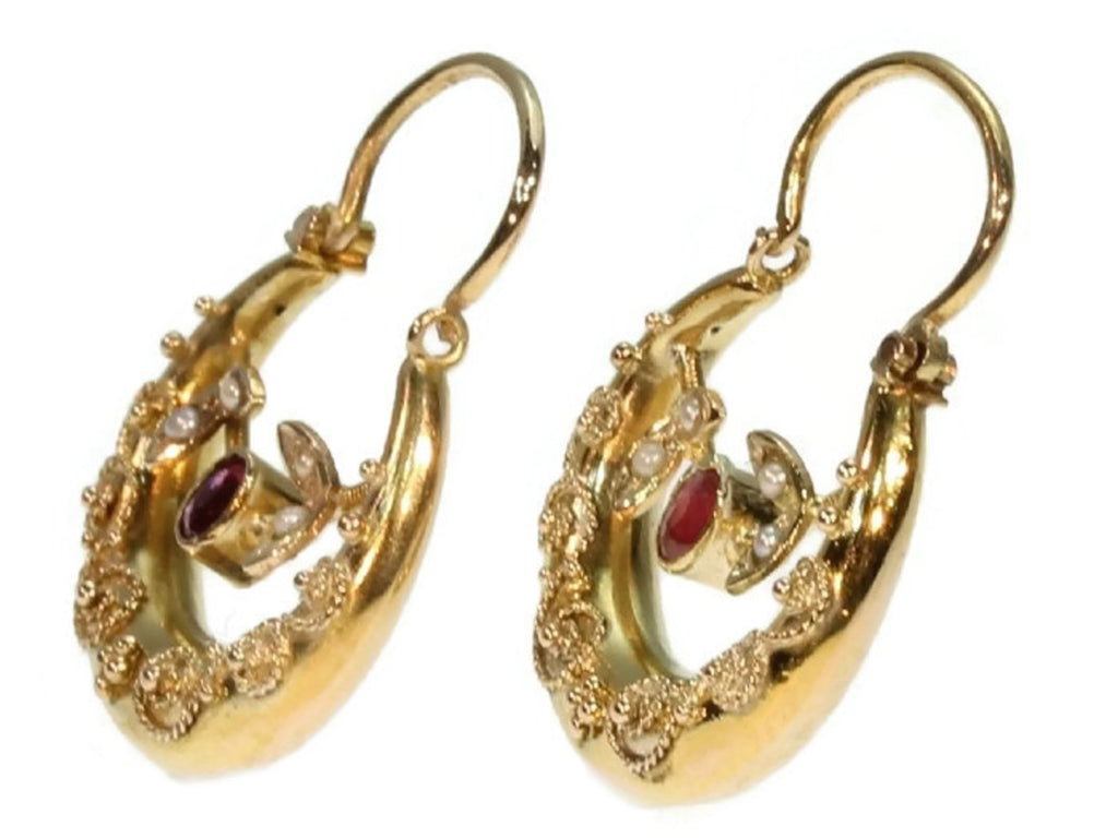 Victorian antique earrings