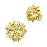 Gold Fleur - Flower Diamond Ring