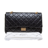 Chanel Black Lambskin Quilted Reissue 2.55 Large Chain Bag