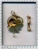 Art Nouveau pendant or brooch