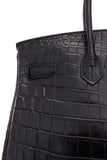 Black Crocodile Niloticus Mat Birkin 35