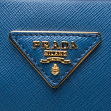 Prada Cobalt Saffiano Leather Handbag with Shoulder Strap