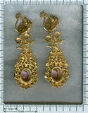 Antique Austro-Hungarian long earrings