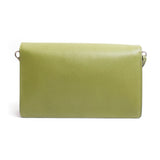 Prada Green / Grey Saffiano Leather Handbag