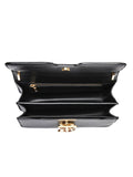 Small Black Leather TB Bag