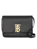 Small Black Leather TB Bag