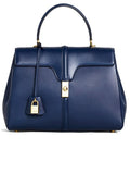 Medium 16 Bag in Dark Blue Satinated Calfskin