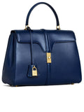 Medium 16 Bag in Dark Blue Satinated Calfskin