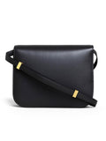 Medium Classic Bag In Black Box Calfskin