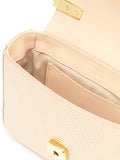 Mini C Delicate Pink Lizard effect Leather Shoulder Bag