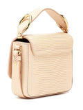 Mini C Delicate Pink Lizard effect Leather Shoulder Bag