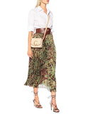 Mini C Delicate Pink Lizard effect Leather Shoulder Bag