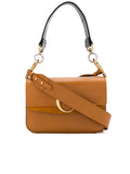 Small C Autumnal Brown Leather Shoulder Bag