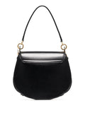 Large Tess Black Leather Shoulder Bag