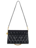 Medium GV3 Bag In Black Diamond Quilted Leather