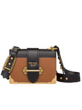 Cahier Cognac Leather Shoulder Bag
