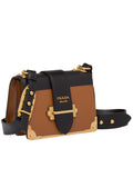 Cahier Cognac Leather Shoulder Bag