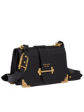 Cahier Large Black Leather Shoulder Bag