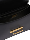 Cahier Large Black Leather Shoulder Bag