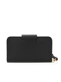 Black Saffiano Iphone Chain Wallet