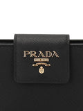 Black Saffiano Iphone Chain Wallet