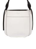 Margit White Leather Shoulder Bag