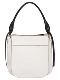 Margit White Leather Shoulder Bag