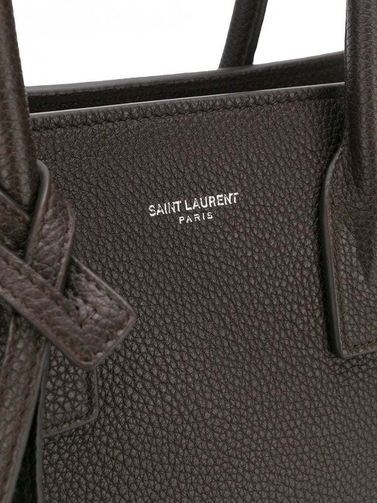 Sac De Jour Small Leather Tote Bag in Brown - Saint Laurent