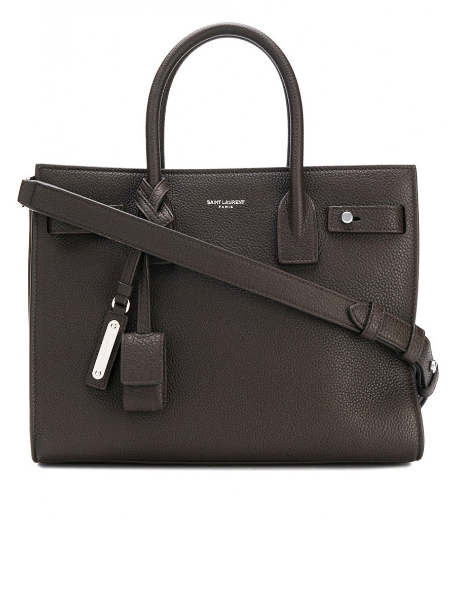 【VIP価格】SAINT LAURENT Black Calf Leather Sac De Jour Saint Laurent Sac De Jour Supple Medium In Grained Leather