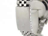 Pre Owned Mens Rolex Stainless Steel Datejust with a Black Dial 16220
