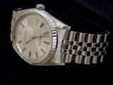 Pre Owned Mens Rolex Stainless Steel Datejust with a Silver Dial 1603