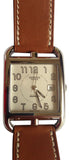 Montre Hermès Cape Cod MM double tour Barénia