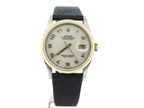 Pre Owned Mens Rolex Two-Tone Datejust with a White Arabic Dial 16233