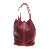 Hermes Rouge H Togo Leather / Rouge Duchesse Swift Leather Picotin Lock 31cm (R