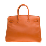 Hermes Orange Epsom Leather Birkin 35cm (Q Stamp)