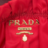 Prada Red Nylon Shoulder Bag with Shoulder Strap