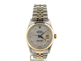 Pre Owned Mens Rolex Two-Tone Datejust with a MOP Diamond Dial 16013
