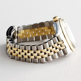 Pre Owned Mens Rolex Two-Tone Datejust with a Gold Champagne Dial 16013