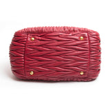 Miu Miu Rubino Matelasse Nappa Handbag