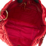 Prada Red Nylon Shoulder Bag with Shoulder Strap