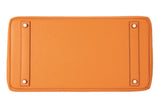 Pre-Owned Hermès Orange Taurillon Clemence Birkin 40