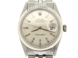 Pre Owned Mens Rolex Stainless Steel Datejust with a Silver Dial 1601