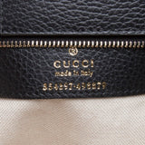 Gucci 354397 Black Swing Leather GM Tote Bag