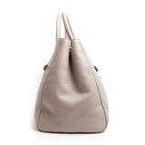 Prada Grey Calf Leather Handbag with Shoulder Strap