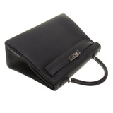 Hermes Black Clemence Leather Kelly 32cm (T Stamp)