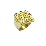 Gold Fleur - Flower Cocktail Ring